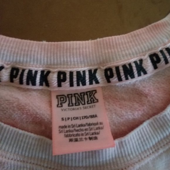 PINK Victoria's Secret Washout Pink Sweatshirt - Picture 4 of 7